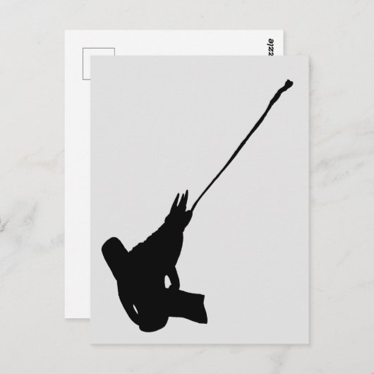Mooi schot! Jackson's Chameleon silhouette Briefkaart (Voorkant / Achterkant)