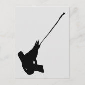 Mooi schot! Jackson's Chameleon silhouette Briefkaart (Voorkant)