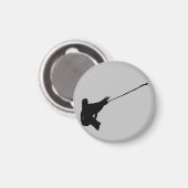 Mooi schot! Jackson's Chameleon silhouette Magneet (Voorkant / Achterkant)