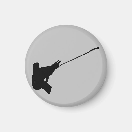 Mooi schot! Jackson's Chameleon silhouette Magneet (Voorkant)