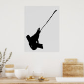 Mooi schot! Jackson's Chameleon silhouette Poster (Keuken)