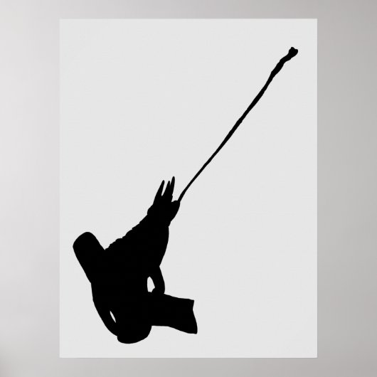 Mooi schot! Jackson's Chameleon silhouette Poster (Voorkant)