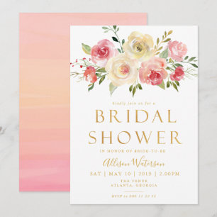 mooi script Bridal douchebelletje Kaart