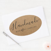 mooi script handgemaakte business hart Sticker (Envelop)