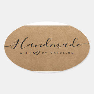 mooi script handgemaakte business hart Sticker