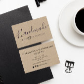 mooi script handgemaakte kraft business visitekaartje