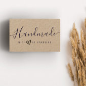 mooi script handgemaakte kraft business visitekaartje