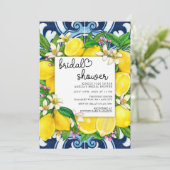 Mooi script hart | Citroen | VRIJGEZELLENFEEST Kaart (Staand voorkant)