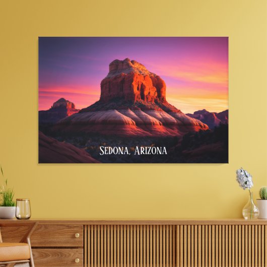 Mooi Sedona Arizona Red Rocks landschap Art C Canvas Afdruk (Insitu (Woonkamer))