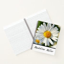 Mooi Shasta Daisy | Aangepaste Floral Notitieboek