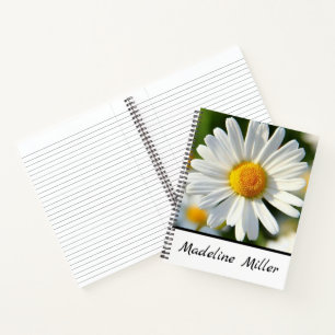 Mooi Shasta Daisy   Aangepaste Floral Notitieboek