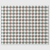 Mooi Shih-tzu Hond Kerstpatroon Cadeaupapier (Vlak)