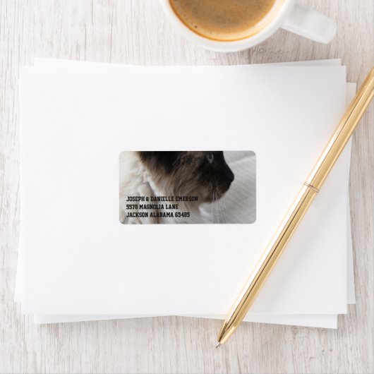 Mooi Siamees Kat Etiket (Insitu)