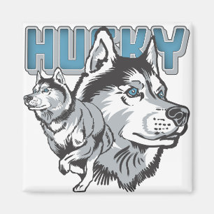 Mooi Siberian Husky Magneet