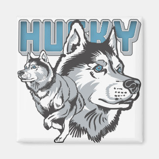 Mooi Siberian Husky Magneet