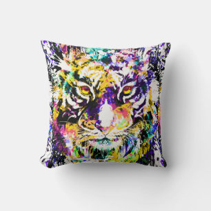 Mooi Sierkussen Tiger Kleurrijke tijger
