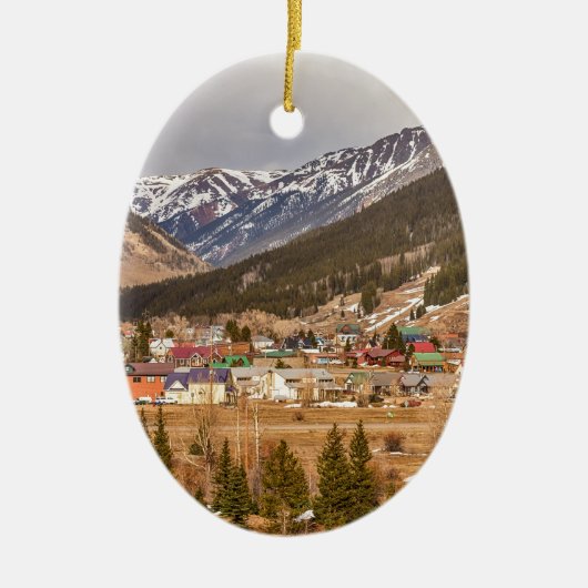 Mooi Silverton Colorado Keramisch Ornament (Voorkant)