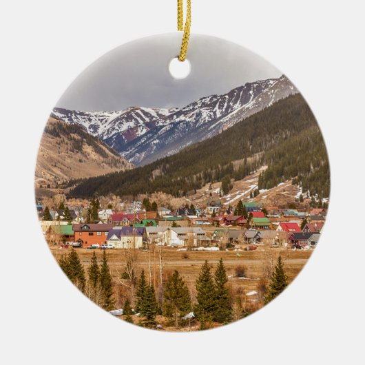 Mooi Silverton Colorado Keramisch Ornament (Voorkant)