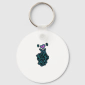 Mooi skelet handen met een hartsignaal voor H Sleutelhanger (Voorkant)