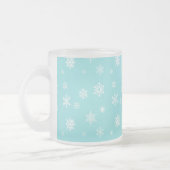 Mooi Snowflake-patroon Matglas Koffiemok (Links)