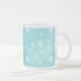 Mooi Snowflake-patroon Matglas Koffiemok