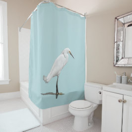 Mooi Snowy Egret Douchegordijn