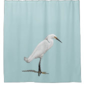 Mooi Snowy Egret Douchegordijn (Voorkant)