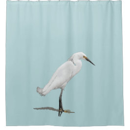 Mooi Snowy Egret Douchegordijn