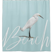 Mooi Snowy Egret Douchegordijn (Voorkant)