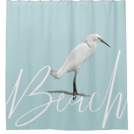 Mooi Snowy Egret Douchegordijn