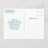 Mooi Sorrel Paard Portret Bedankt Briefkaart (Achterkant)