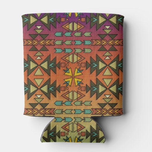 Mooi Southwestern Pattern, Ombre Koelbox Blikjeskoeler (Achterkant)