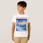 Mooi sprankelend winter Kinder T-shirt | SCHILDERA (Voorkant volledig)