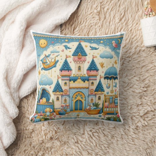 Mooi sprookje kasteel Sierkussen (Deken)