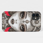 MOOI SPROOKJESGEZICHT STEAMPUNK ZWART WIT Case-Mate iPhone CASE (Achterkant (horizontaal))