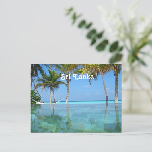 Mooi Sri Lanka Briefkaart (Staand voorkant)