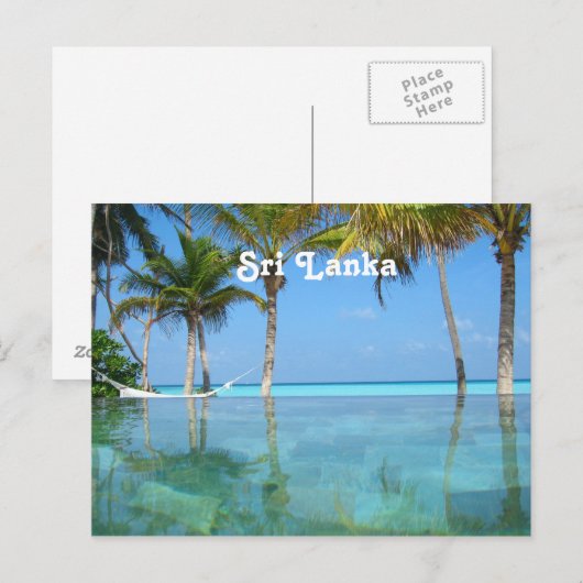 Mooi Sri Lanka Briefkaart (Voorkant / Achterkant)