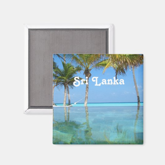 Mooi Sri Lanka Magneet (Voorkant / Achterkant)
