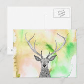 Mooi Stag Briefkaart (Voorkant / Achterkant)