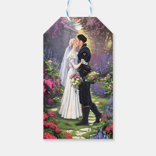 Mooi stel in het park cadeaulabel (Voorkant)