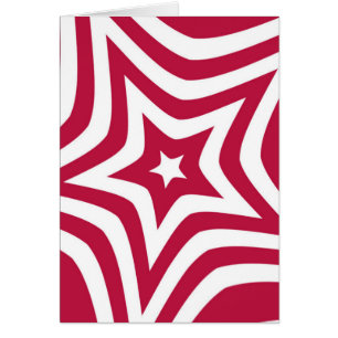 Mooi Sterrenontwerp in Rood en Wit