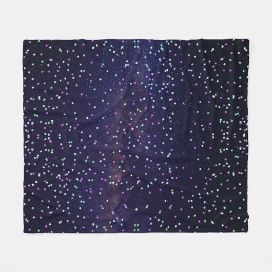 Mooi sterrenstelsel, sterren fleece deken (Voorkant (Horizontaal))