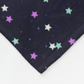 Mooi sterrenstelsel, sterren fleece deken (Hoek)