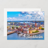 Mooi Stockholm, Zweden Briefkaart (Voorkant / Achterkant)