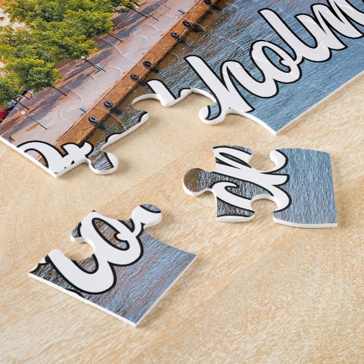 Mooi Stockholm, Zweden Legpuzzel (Zijkant)