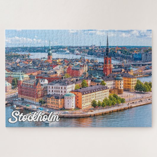 Mooi Stockholm, Zweden Legpuzzel (Horizontaal)