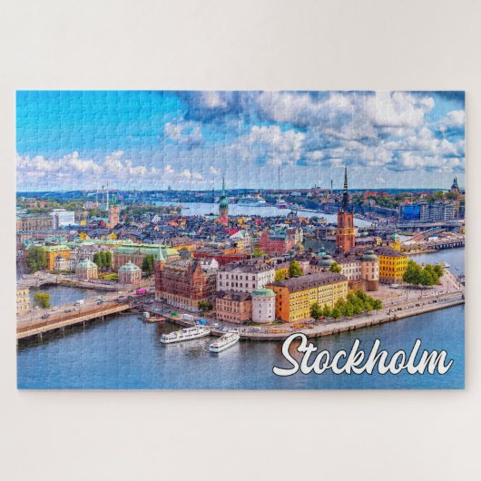 Mooi Stockholm, Zweden Legpuzzel (Horizontaal)