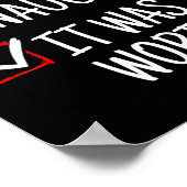 Mooi stout, het was het waard grappig kerst poster (Hoek)