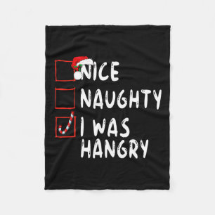 Mooi stout ik was boos kerstmis Santa Cla Fleece Deken