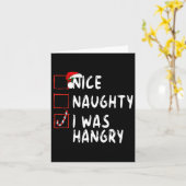 Mooi stout ik was boos kerstmis Santa Cla Kaart (Gele Bloem)